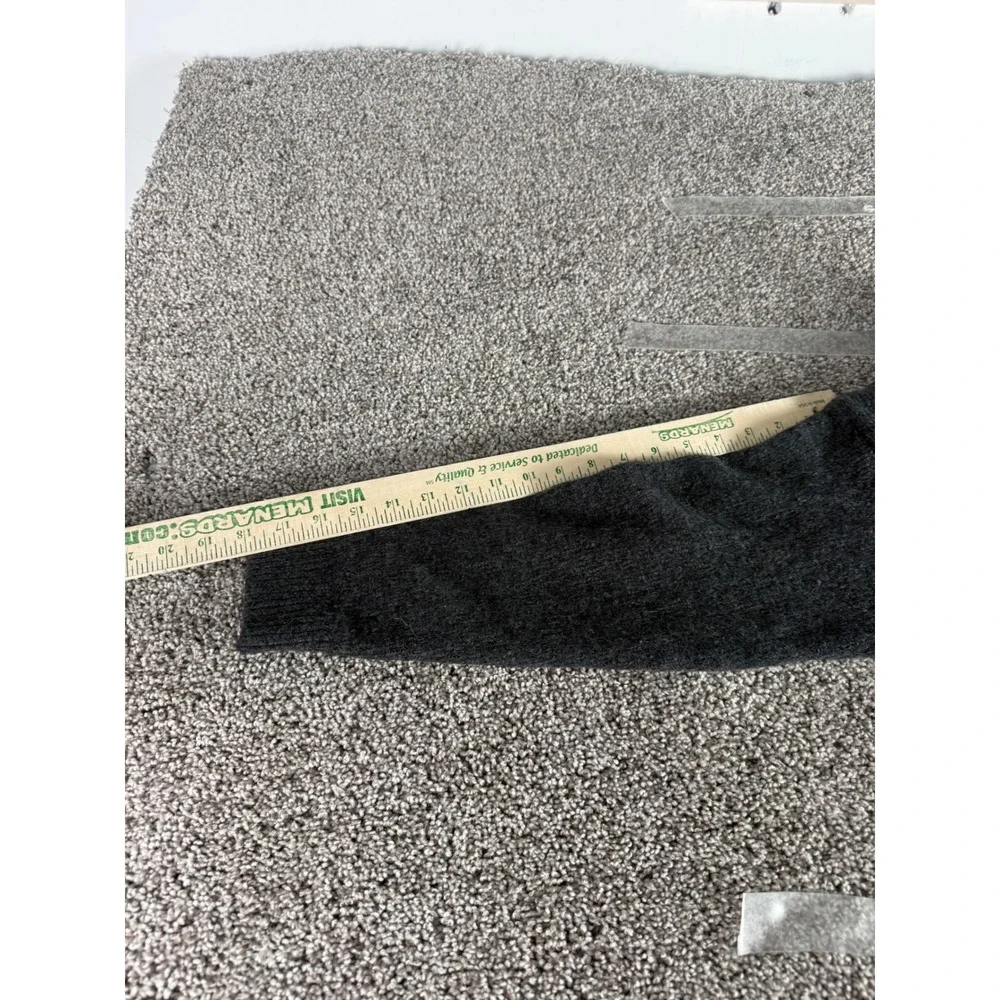 Segreto Mens Charcoal Gray Angora Wool Blend‎ Crewneck Sweater Made in Italy L